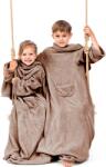 DecoKing Pătură pentru copii cu mâneci DecoKing - Lazykids, 90 x 105 cm, bej (120000247) Patura