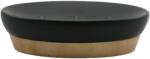 Inter Ceramic Suport pentru săpun Inter Ceramic - Sydney, 13.5 x 9.7 x 3.5 cm, negru (55159)