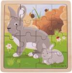 Bigjigs Toys Puzzle iepure cu iepure (DDBJ496) Puzzle