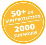 Madison Sun Wave világosszürke napernyő 270 x 150 cm (423726)