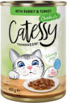 Catessy Catessy Pachet economic Bucățele în sos sau gelatină 24 x 400 g - Iepure și curcan
