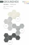 SPANYOL 25, 8x29 cm GE Groundhex (több színben) matt cementhatású porcelán padlólap