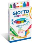 CARIOCA super lavabila, varf 7.5mm, 6 culori fluorescente/cutie, GIOTTO Turbo Giant Fluo (GT-000433000)