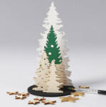 CCHOBBY Karácsonyi fa dekoráció készítő kreatív szett, 15x17cm, karácsonyfák