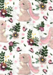  Mintás textil pelenka 1db-os - nyuszi