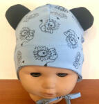  Minimanó Pamut sapka (40) - kék oroszlán