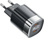 Toocki 2x USB-C, GaN 35W töltő (fekete)