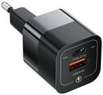  USB-töltő, USB-C Toocki, 33W (fekete)