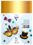 Clairefontaine Kreatív kartonpapír Clairefontaine aluminium 25x35 cm 255g vegyes 10 ív/csomag (PAP1020-0693)