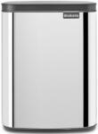Brabantia Bo Waste Bin hulladékgyűjtő felnyitható, Soft-Close fedéllel, fali/álló, műanyag tartály, 7L - B méret, r. m. acél, fényes - 222948 (222948)