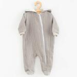NEW BABY Baba muszlin kezeslábas kapucnival New Baby Comfort clothes szürke - babyboxstore - 13 070 Ft