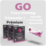  (új) Trimeszter GO Prémium Csomag - 3db Trimeszter Prémium 1 + 1db Trimeszter Terhességi Gyorsteszt