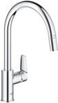 GROHE Baterie bucatarie Grohe StartEdge 30550000, 3/8'', inalta, tip C, dus extractabil, crom (30550000) - esanitare