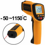  Lézeres infra hőmérő pisztoly -50 +1150°C digitális LCD kijelzővel