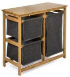 G21 szennyeskosár 38 l tároló dobozokkal, bambusz (KPG21BAM1034)