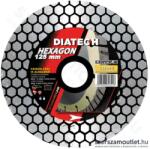 Diatech HEXAGON Gyémánt csiszoló- és vágókorong 125x22, 2mm (HCSVK-125) (HCSVK-125)