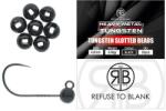 RTB Refuse to Blank Lesturi pentru jig RTB Tungsten Beads Black 0.72g, 4.6mm (5940000617783)