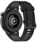 Techsuit - Óraszíj 22mm (W002) - Samsung Galaxy Watch (46mm)/Watch 3/Gear S3, Huawei Watch GT/GT 2/GT 3 (46mm) - Fekete (KF238588)