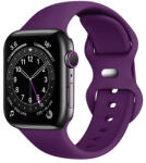 Techsuit - Óraszíj (W031) - Apple Watch 1/2/3/4/5/6/7/8/SE/SE 2/Ultra (42/44/45/49mm) - Sötétlila (KF2310716)