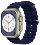 Techsuit - Óraszíj (W038) - Apple Watch 1/2/3/4/5/6/7/8/SE/SE 2 (38/40/41 mm) - Sötétkék (KF2310822)