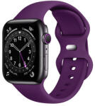 Techsuit - Óraszíj (W031) - Apple Watch 1/2/3/4/5/6/7/8/SE/SE 2 (38/40/41 mm) - Sötétlila (KF2310715)