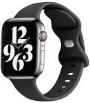 Techsuit - Óraszíj (W031) - Apple Watch 1/2/3/4/5/6/7/8/SE/SE 2/Ultra (42/44/45/49mm) - Fekete (KF238579)