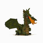 Papo Figurina Dragon Verde Inaripat Cu Flacara (Papo39025) - ejuniorul Figurina