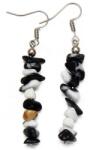  CR-28476 Fülbevaló - Fekete/Fehér