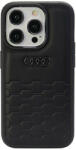 Audi GT Synthetic Leather iPhone 15 Pro (AU-TPUPCIP15P-GT/D2-BK) hátlap, tok, fekete