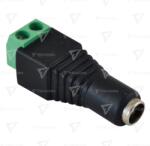 TRACON Jack/terminal mamă cu şurub pentru instalare LED-uri 5, 5 mm, In: 4A (LSZJF55)