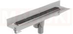 ACO Rigola de dus din inox ACO ShowerDrain M+ cu flansa perete, gratar Tile, lungime 900mm, h=140mm