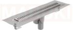 ACO Rigola de dus din inox ACO ShowerDrain M+ cu flansa orizontala, gratar Flag, lungime 900mm, h=140mm