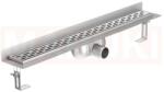 ACO Rigola de dus din inox ACO ShowerDrain C cu flansa perete, gratar Slot, lungime 585mm, h=92mm