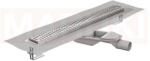 ACO Rigola de dus din inox ACO ShowerDrain M+ cu flansa orizontala, gratar Wave, lungime 900mm, h=69mm