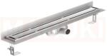 ACO Rigola de dus din inox ACO ShowerDrain C cu flansa perete, gratar Massive, lungime 885mm, h=69mm