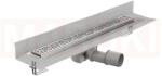 ACO Rigola de dus din inox ACO ShowerDrain M+ cu flansa perete, gratar Mix, lungime 800mm, h=112mm