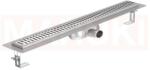 ACO Rigola de dus din inox ACO ShowerDrain C cu flansa orizontala, gratar Wave, lungime 785mm, h=69mm