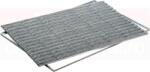 ACO Stergator de picioare incastrabil ACO Self Indoor, cu rama din aluminiu si gratar gri cu benzi textile, 600mm x 400mm Pres