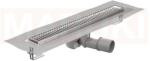 ACO Rigola de dus din inox ACO ShowerDrain M+ cu flansa orizontala, gratar Piano, lungime 700mm, h=112mm