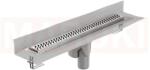 ACO Rigola de dus din inox ACO ShowerDrain M+ cu flansa perete, gratar Flag, lungime 900mm, h=140mm