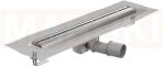 ACO Rigola de dus din inox ACO ShowerDrain M+ cu flansa orizontala, gratar Stripe, lungime 1200mm, h=112mm