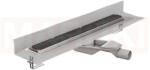 ACO Rigola de dus din inox ACO ShowerDrain M+ cu flansa perete, gratar Tile, lungime 800mm, h=69mm