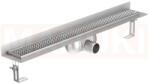 ACO Rigola de dus din inox ACO ShowerDrain C cu flansa perete, gratar Square, lungime 985mm, h=92mm