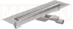 ACO Rigola de dus din inox ACO ShowerDrain M+ cu flansa orizontala, gratar Stripe, lungime 900mm, h=69mm