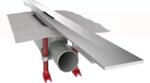 ACO Rigola de dus modulara ACO ShowerDrain S+ cu inaltime standard, flansa textila, gratar Plate din inox, lungime 800mm