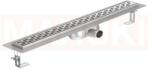 ACO Rigola de dus din inox ACO ShowerDrain C cu flansa orizontala, gratar Slot, lungime 985mm, h=69mm