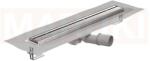 ACO Rigola de dus din inox ACO ShowerDrain M+ cu flansa orizontala, gratar Stripe, lungime 800mm, h=92mm