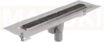 ACO Rigola de dus din inox ACO ShowerDrain M+ cu flansa orizontala, gratar Tile, lungime 700mm, h=140mm