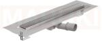 ACO Rigola de dus din inox ACO ShowerDrain M+ cu flansa orizontala, gratar Quadrato, lungime 800mm, h=92mm