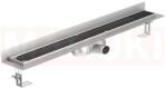 ACO Rigola de dus din inox ACO ShowerDrain C cu flansa perete, gratar Tile, lungime 985mm, h=69mm